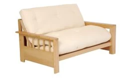 Vienna - 2 Seater Solid Birch Double Sofa Bed