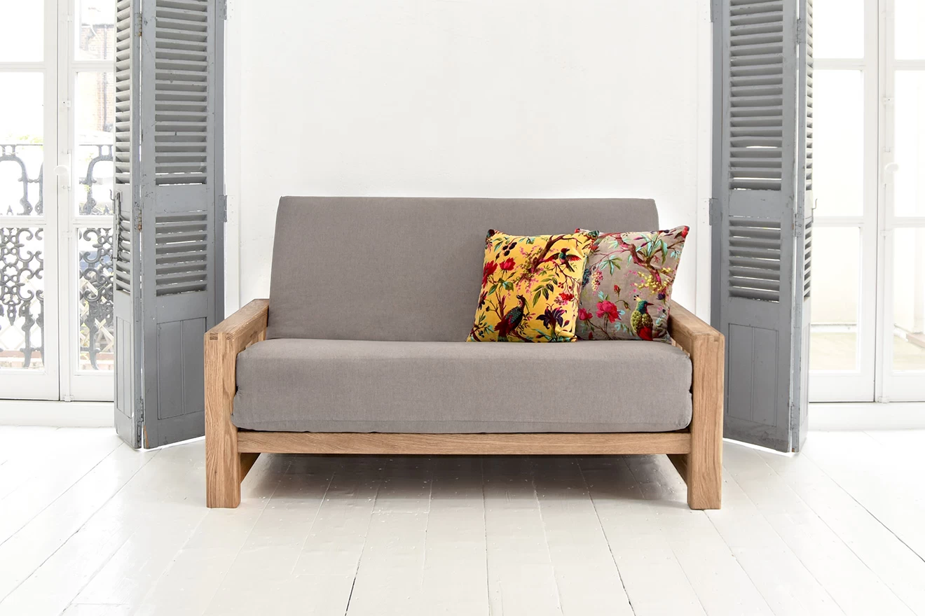 Vienna - 2 Seater Solid Oak Double Sofa Bed 9 Vienna - 2 Seater Solid Oak Double Sofa Bed - Image 9