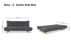 Soho - 3 - Seater Sofa Bed -Cozy Home Shop Soho 3 Seater Sofa Bed