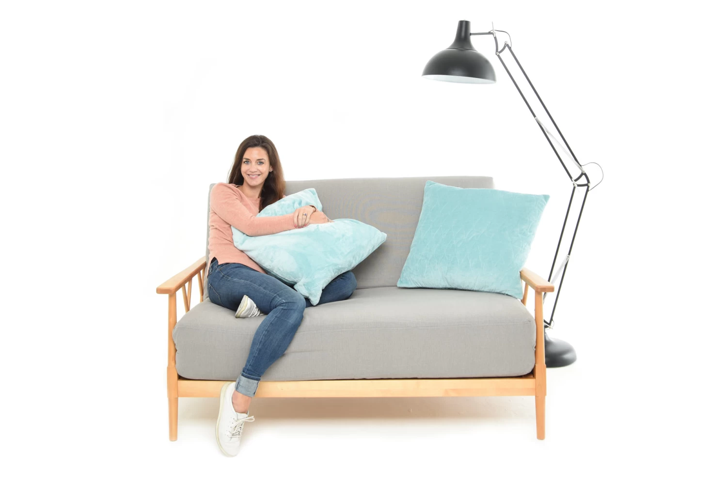 Suki - 2 Seater Birch Double Sofa Bed 2 Suki - 2 Seater Birch Double Sofa Bed - Image 2