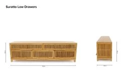 Suratto Low Drawers -Cozy Home Shop Suratto Low Drawers