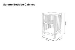 Suratto Bedside Cabinet -Cozy Home Shop Suratto bedside cabinet 4hhr e6