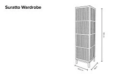 Suratto Wardrobe -Cozy Home Shop Suratto wardrobe zvoq bk