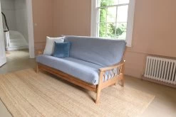 Swift - 3 Seater Sofa Bed Solid Oak -Cozy Home Shop Swift Oak Bifold WH 6 15pa oa