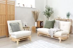 Bella - 2 Seater Solid Pine Double Sofa Bed -Cozy Home Shop Titch Luxe LS ec3i gb