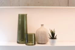 Verona Glass Carafe (Olive Green) 14 Verona Glass Carafe (Olive Green) -Cozy Home Shop Verona Hilltop LS agfl fs