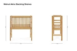 Walnut Akira Stacking Shelves 29 Walnut Akira Stacking Shelves -Cozy Home Shop Walnut Akira Stacking Shelves