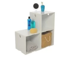 Stacking Cube -Cozy Home Shop White stacking cubes set of 3