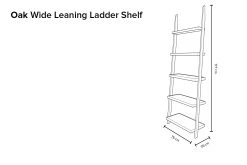 Oak Wide LeaningLadder Shelves 20 Oak Wide LeaningLadder Shelves -Cozy Home Shop Wide Ladder Shelf zc9o vu