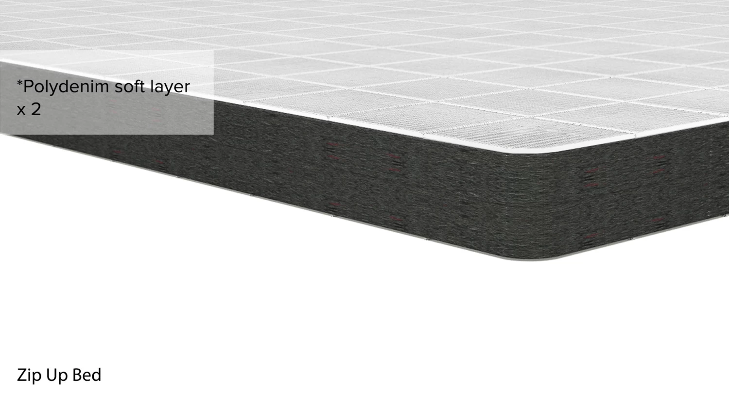 Zip Up Bed - Pebble Grey Coast Weave 8 Zip Up Bed - Pebble Grey Coast Weave - Image 8