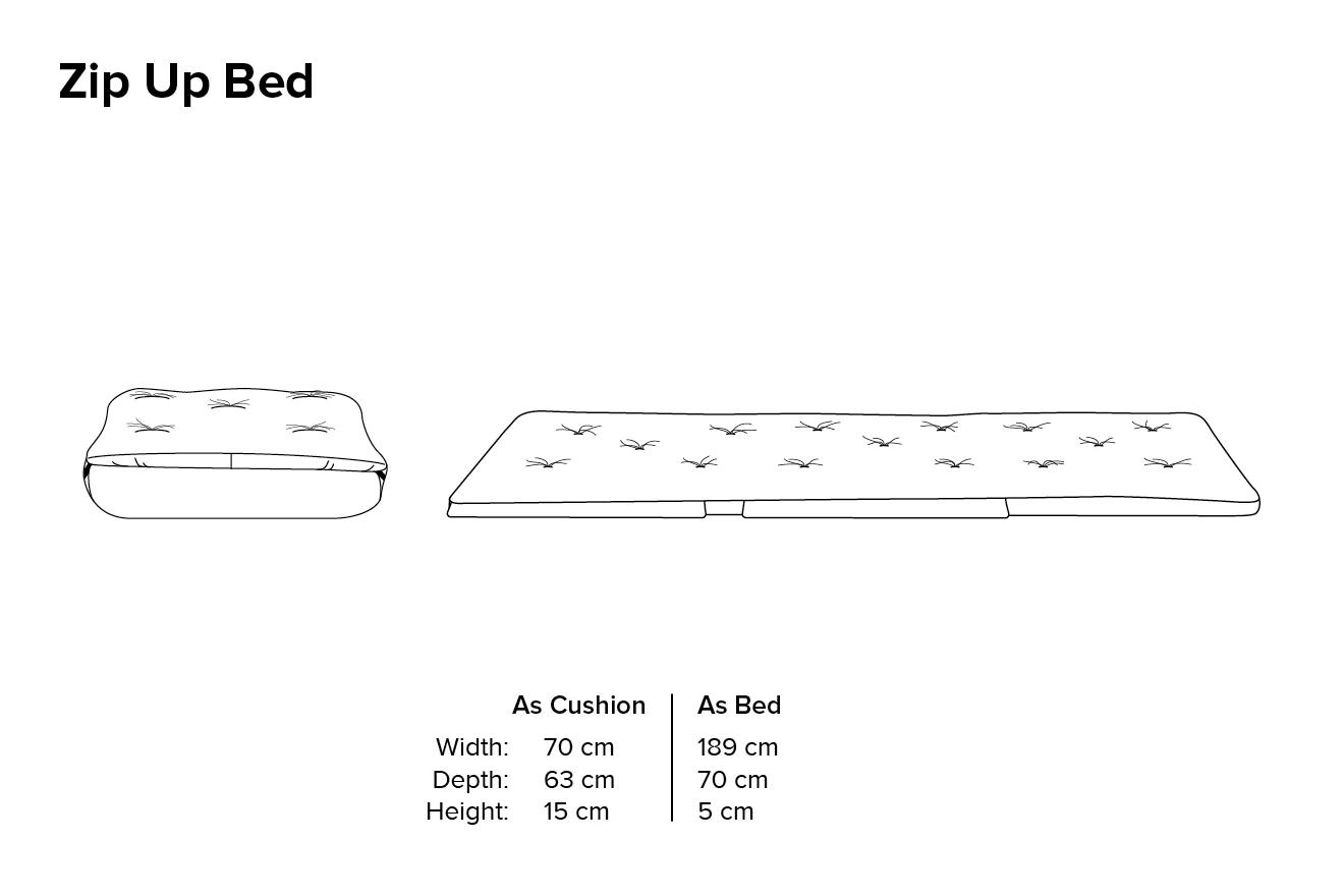 Zip Up Bed - Shima Weave 12 Zip Up Bed - Shima Weave - Image 12