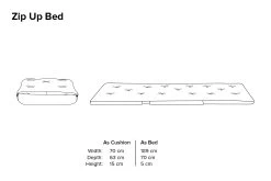 Zip Up Bed - Sea Foam Green Coast Weave 16 Zip Up Bed - Sea Foam Green Coast Weave -Cozy Home Shop Zip up bed wx03 if zkrn jl 94lq d0