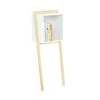 Leaning Biblo Cabinet (White)