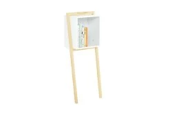 Leaning Biblo Cabinet (White)