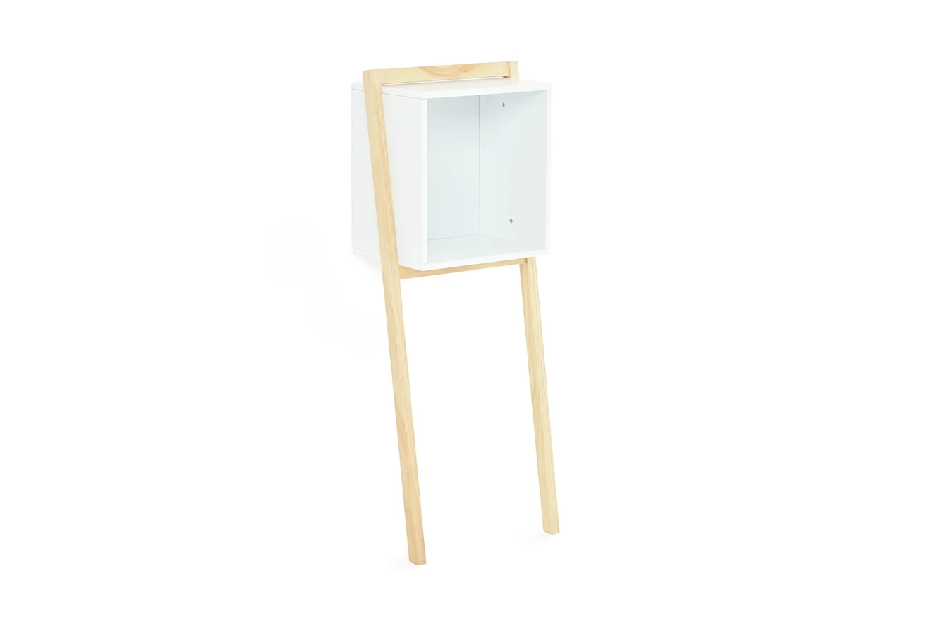 Leaning Biblo Cabinet (White) 4 Leaning Biblo Cabinet (White) - Image 4