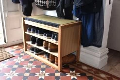 Oak Hallway Bench -Cozy Home Shop hallway bench 3