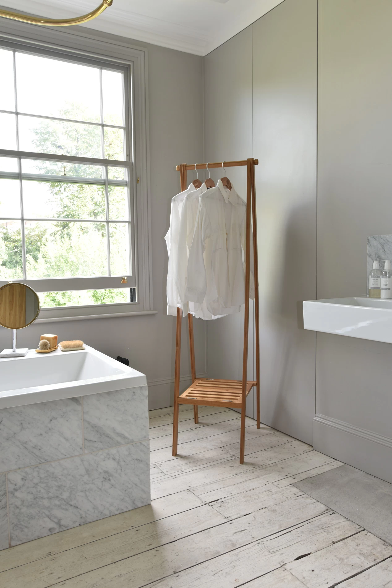 Narrow Bamboo Folding Wardrobe 6 Narrow Bamboo Folding Wardrobe - Image 6