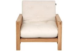 Oke - Single Seater Oak Sofa Bed -Cozy Home Shop sofa beds oaksingle2