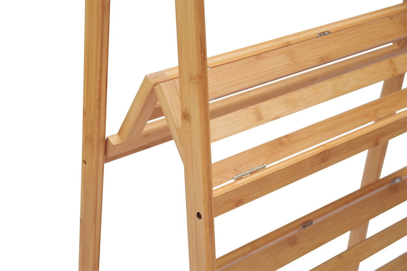 Bamboo 2-Shelf Folding Narrow Wardrobe 3 Bamboo 2-Shelf Folding Narrow Wardrobe - Image 3