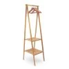 Bamboo 2-Shelf Folding Narrow Wardrobe