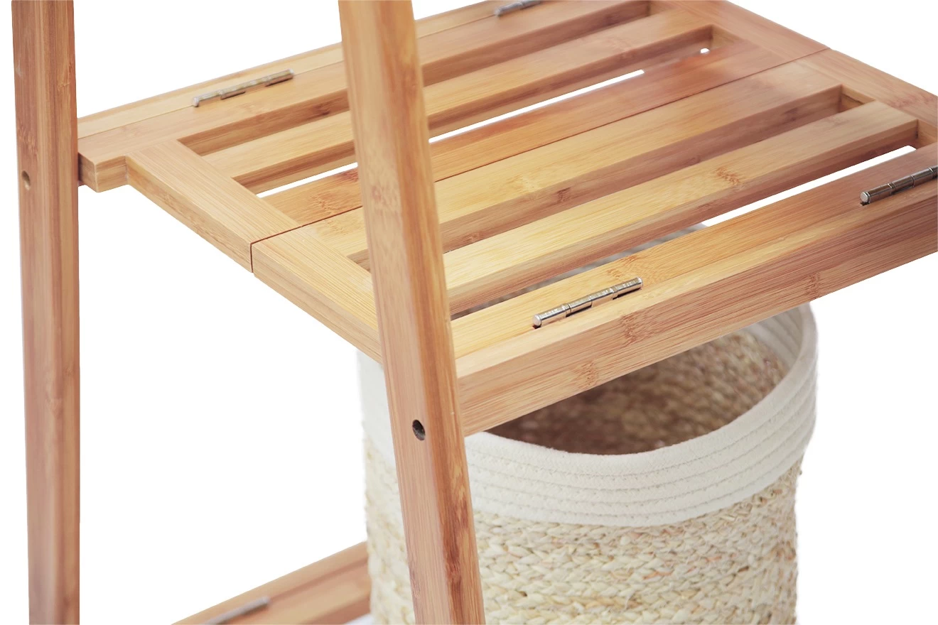 Bamboo 2-Shelf Folding Narrow Wardrobe 4 Bamboo 2-Shelf Folding Narrow Wardrobe - Image 4