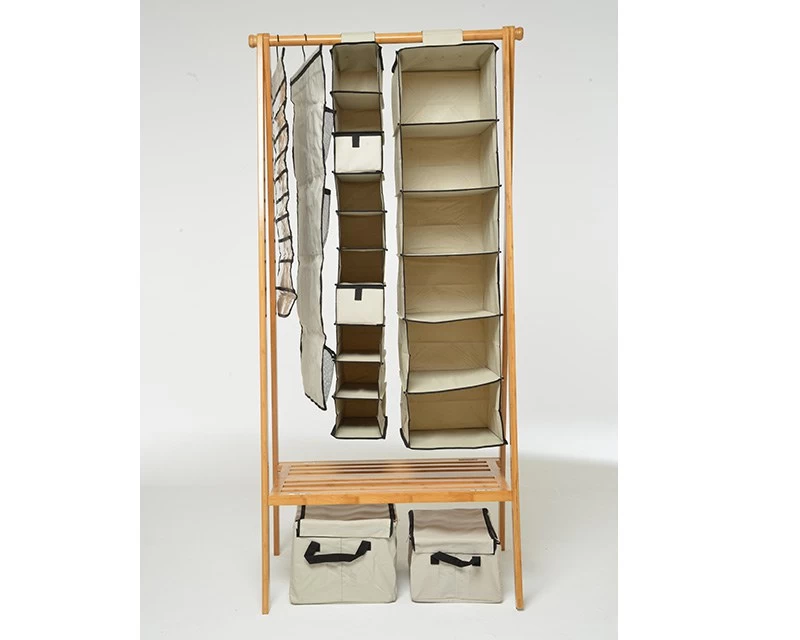 Canvas Storage Shoe Organiser 6 Canvas Storage Shoe Organiser - Image 6