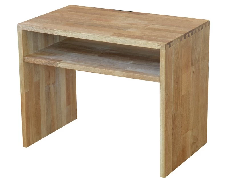 Oak Supper Table With Shelf 2 Oak Supper Table With Shelf - Image 2